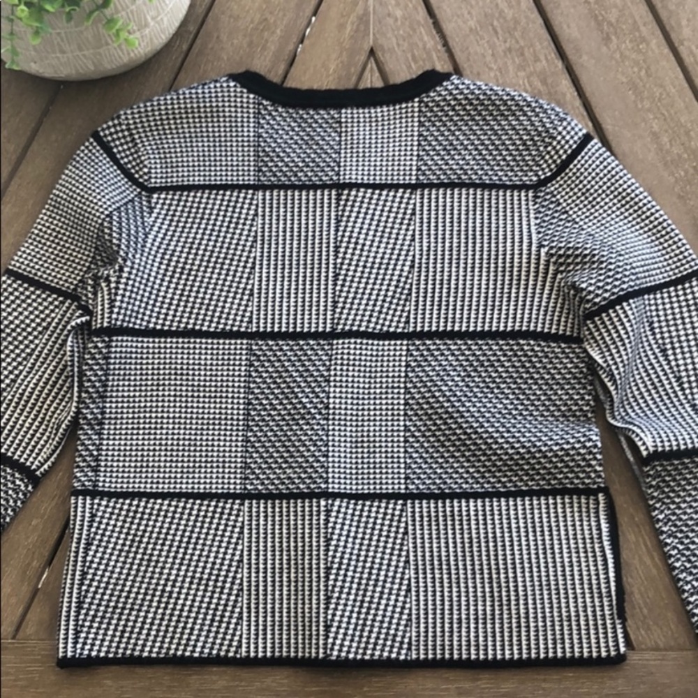 Revolve Endless Rose Houndstooth Fringe Sweater S - image 4